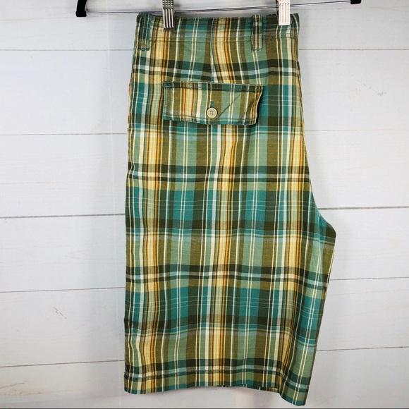 Izod Madras Bermuda Shorts Size Men's 36 - Picture 4 of 6